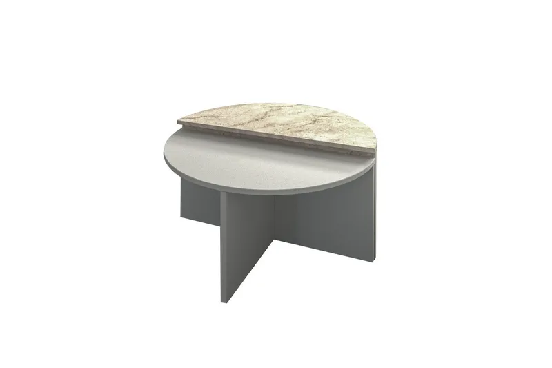 Soffbord Dolcer Grå / Travertin, Grå / Travertin