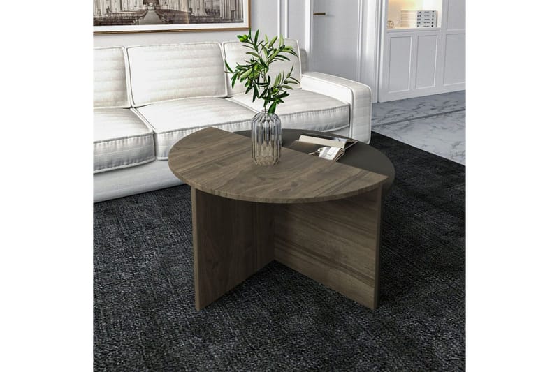 Soffbord Dolcer Valnöt / Antracit - Valnöt / Antracit - Möbler - Bord & matgrupp - Soffbord