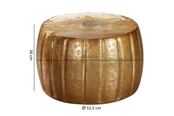 Dominoe Soffbord 60 cm Runt - Guld - Möbler - Bord & matgrupp - Soffbord