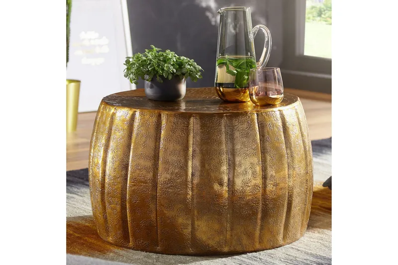 Dominoe Soffbord 60 cm Runt - Guld - Möbler - Bord & matgrupp - Soffbord
