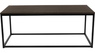 Soffbord Dover 120x60 cm - Mörkbrun ekfaner med svartlackade metallben - Möbler - Bord & matgrupp - Soffbord