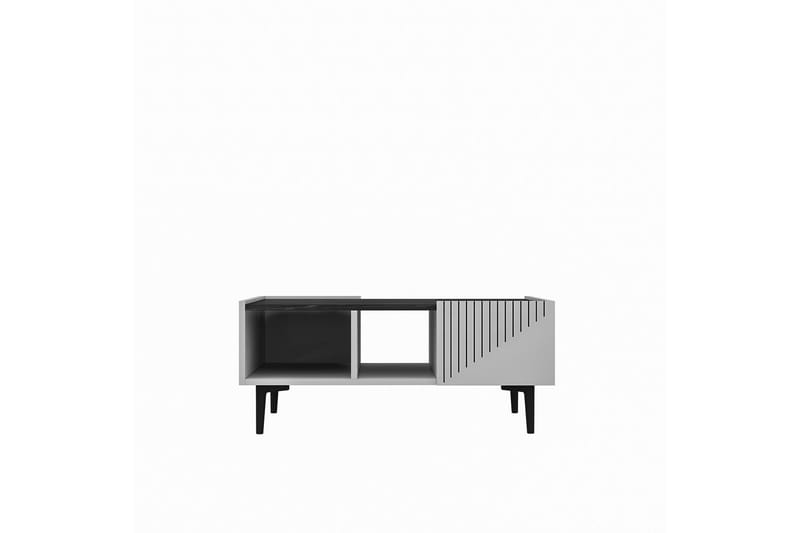 Soffbord Draw 94 cm Vit/Svart - Hanah Home - Soffbord