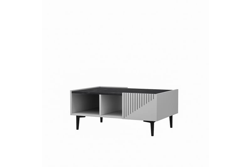 Soffbord Draw 94 cm Vit/Svart - Hanah Home - Soffbord