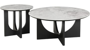 Soffbord Drivor 50 cm - Svartlackad askfaner - Möbler - Bord & matgrupp - Marmorbord