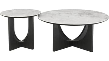 Soffbord Drivor 90 cm - Svartlackad askfaner - Möbler - Bord & matgrupp - Marmorbord