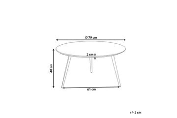Soffbord Effie Vit/Svart - Vit/Svart - Möbler - Bord & matgrupp - Soffbord