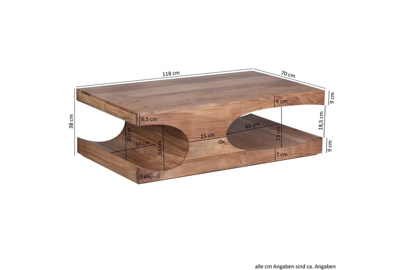 Eidan Soffbord 118 cm - Massivt trä - Möbler - Bord & matgrupp - Soffbord