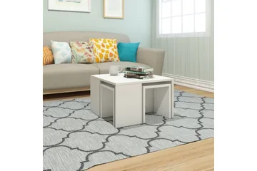 Elegancia Satsbord 60 cm 4 Bord - Vit - Möbler - Bord & matgrupp - Soffbord