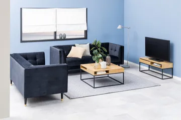 Elmorral Soffbord 80x80 cm - Natural - Möbler - Bord & matgrupp - Soffbord - Soffbord med förvaring