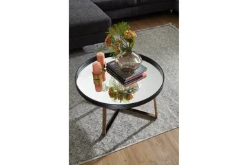 Elphin Soffbord 78 cm Runt - Glas/Svart - Möbler - Bord & matgrupp - Soffbord