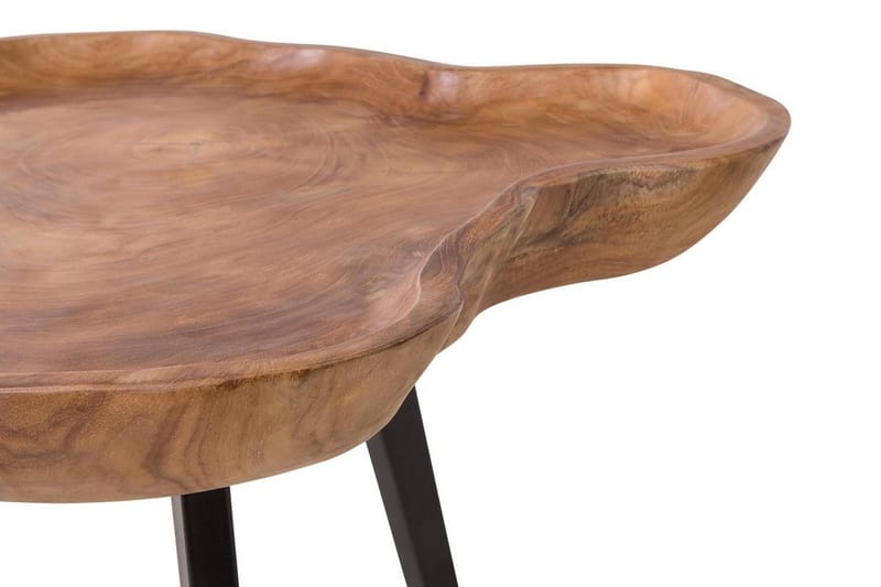 Elsa 60 cm Asymmetrisk Soffbord i Teak - Brun - Möbler - Bord & matgrupp - Soffbord