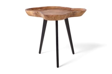Elsa 60 cm Asymmetrisk Soffbord i Teak - Brun - Möbler - Bord & matgrupp - Soffbord