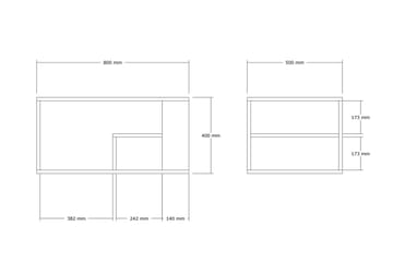 Soffbord Eros 80 cm - Beige - Möbler - Bord & matgrupp - Soffbord