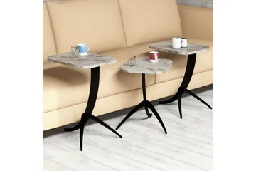 Erykah Satsbord 45 cm - Vit/Svart - Möbler - Bord & matgrupp - Soffbord