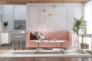 Evangelos Soffbord - Vit - Möbler - Bord & matgrupp - Soffbord