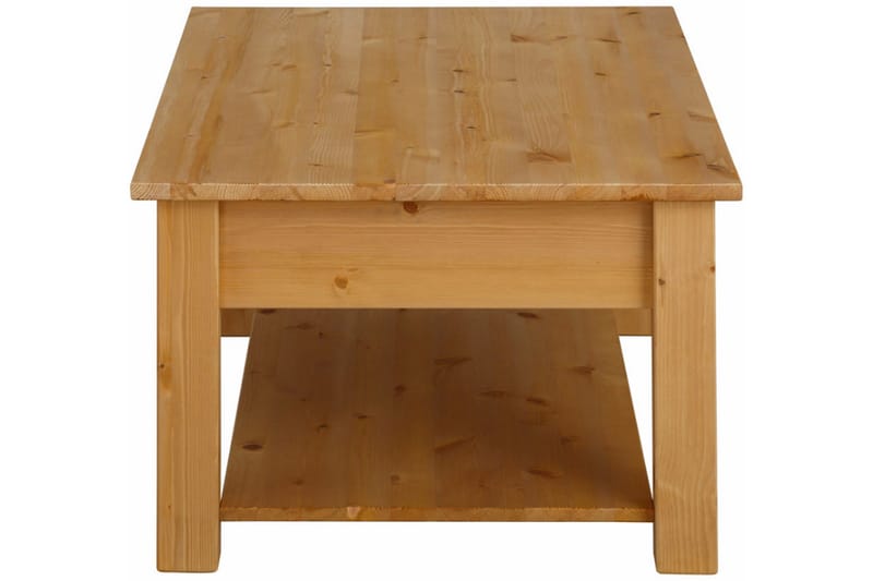 Evonne Soffbord 100 cm med Förvaring 2 Lådor + Hylla - Brun - Möbler - Bord & matgrupp - Soffbord - Soffbord med förvaring