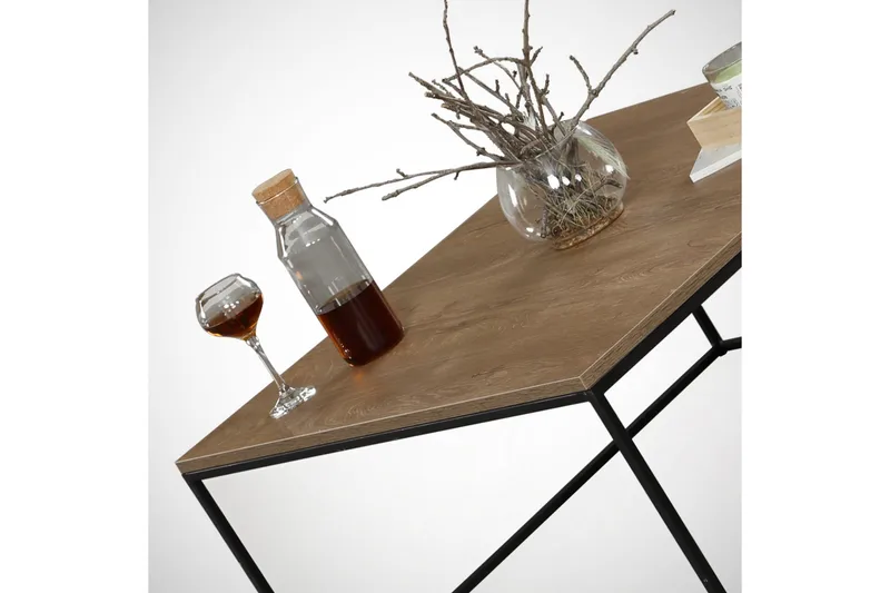 Falan Soffbord 75 cm - Brun Natur/Svart - Möbler - Bord & matgrupp - Soffbord
