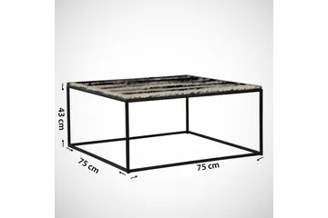 Falan Soffbord 75 cm - Brun Natur/Svart - Möbler - Bord & matgrupp - Soffbord