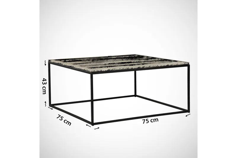 Falan Soffbord 75 cm - Brun Natur/Svart - Möbler - Bord & matgrupp - Soffbord