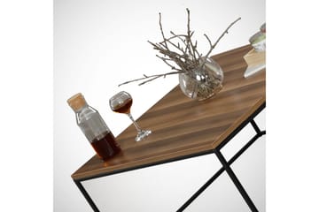 Falan Soffbord 75 cm - Valnötsbrun/Svart - Möbler - Bord & matgrupp - Soffbord