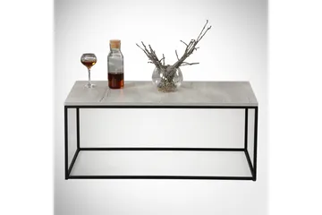 Falan Soffbord 95 cm - Grå/Marmor - Möbler - Bord & matgrupp - Soffbord