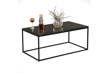 Falan Soffbord 95 cm Marmormönster - Svart - Möbler - Bord & matgrupp - Soffbord