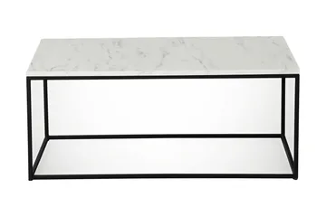 Falan Soffbord 95 cm Marmormönster - Vit/Svart/Grå - Möbler - Bord & matgrupp - Soffbord