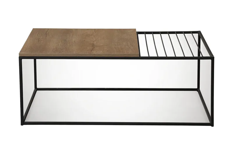 Falan Soffbord 95 cm Ribbor - Ek/Brun - Möbler - Bord & matgrupp - Soffbord