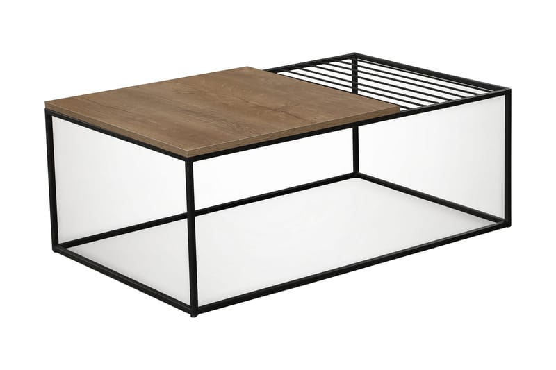 Falan Soffbord 95 cm Ribbor - Ek/Brun - Möbler - Bord & matgrupp - Soffbord