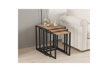 Fayen Satsbord 34 cm - Svart/Natur - Möbler - Bord & matgrupp - Soffbord - Kistbord