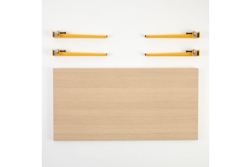 Soffbord Fonissa 120x60 cm Brun/Gul - Hanah Home - Möbler - Bord & matgrupp - Soffbord