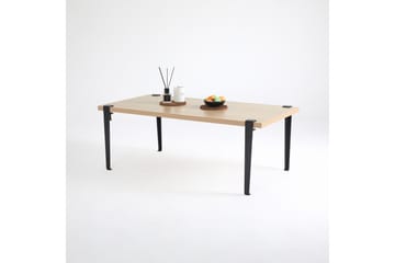 Soffbord Fonissa 120x60 cm Brun/Svart - Hanah Home - Möbler - Bord & matgrupp - Soffbord