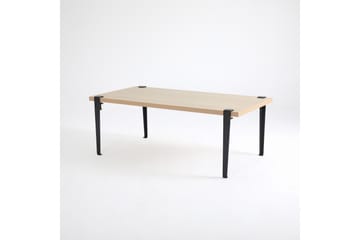 Soffbord Fonissa 120x60 cm Brun/Svart - Hanah Home - Möbler - Bord & matgrupp - Soffbord
