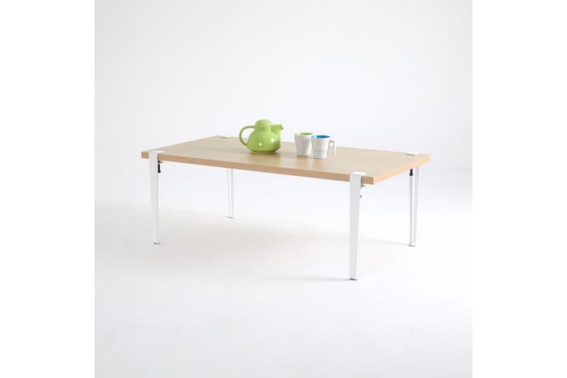 Soffbord Fonissa 120x60 cm Brun/Vit - Hanah Home - Möbler - Bord & matgrupp - Soffbord