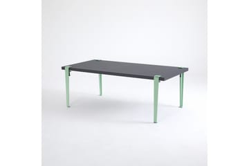 Soffbord Fonissa 120x60 cm Svart/Blå/Grön