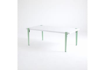 Soffbord Fonissa 120x60 cm Vit/Blå/Grön