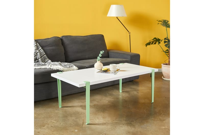 Soffbord Fonissa 120x60 cm Vit/Blå/Grön - Hanah Home - Möbler - Bord & matgrupp - Soffbord