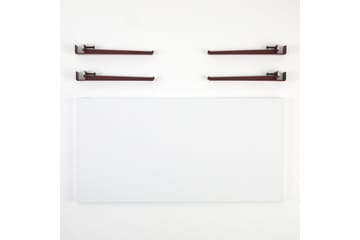 Soffbord Fonissa 120x60 cm Vit/Röd - Hanah Home - Möbler - Bord & matgrupp - Soffbord