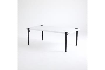 Soffbord Fonissa 120x60 cm Vit/Svart - Hanah Home - Möbler - Bord & matgrupp - Soffbord