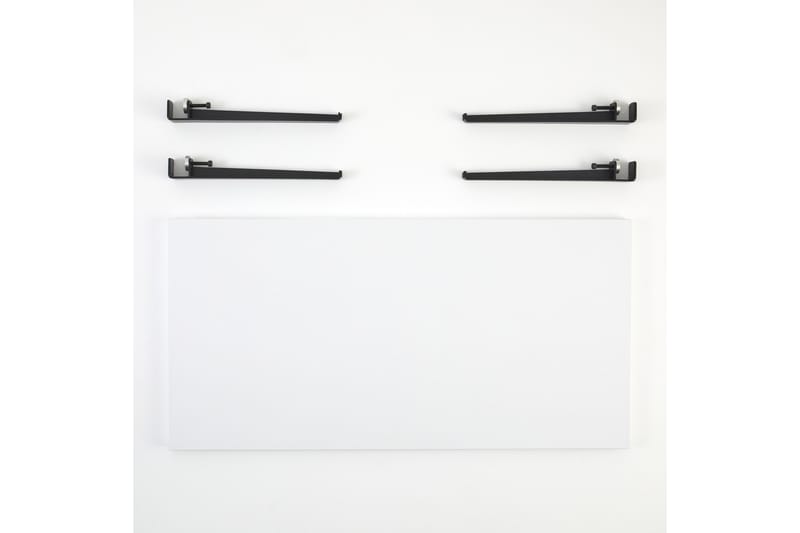 Soffbord Fonissa 120x60 cm Vit/Svart - Hanah Home - Möbler - Bord & matgrupp - Soffbord