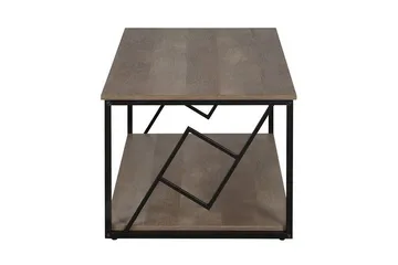 Forresa Soffbord 120 cm med Förvaring Hylla - Mörkbrun/Svart - Möbler - Bord & matgrupp - Soffbord