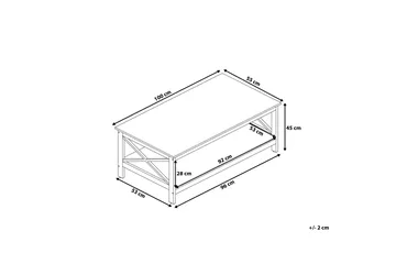 Foster Soffbord 100 cm - Svart - Möbler - Bord & matgrupp - Soffbord