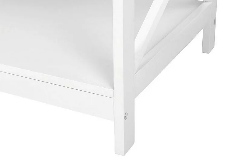 Fostia Soffbord 100 cm med Förvaring Hylla - Vit - Möbler - Bord & matgrupp - Soffbord - Soffbord med förvaring