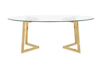 Frechen Soffbord 120 cm - Glas/Guld - Möbler - Bord & matgrupp - Soffbord