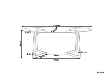 Frechen Soffbord 120 cm - Glas/Guld - Möbler - Bord & matgrupp - Soffbord