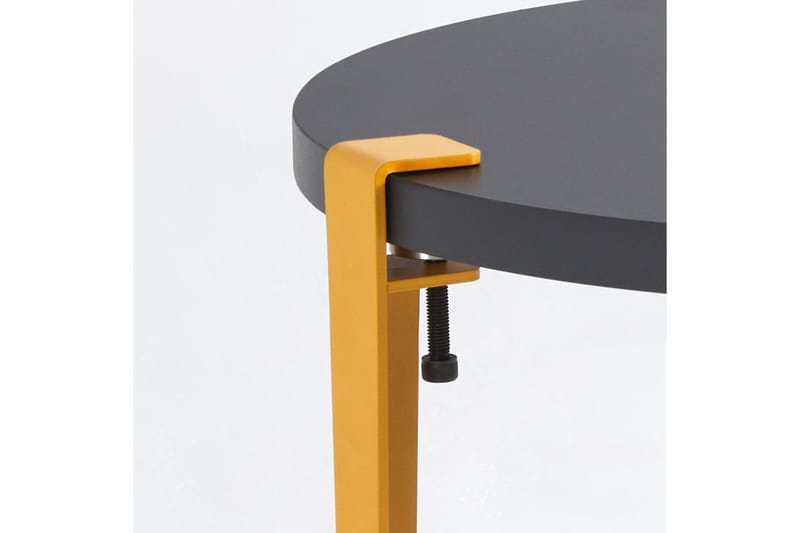 Soffbord Fregoia 60 cm Svart/Gul - Hanah Home - Möbler - Bord & matgrupp - Soffbord