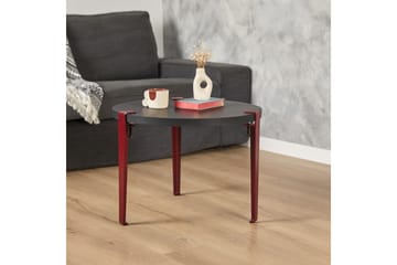 Soffbord Fregoia 60 cm Svart/Röd - Hanah Home - Möbler - Bord & matgrupp - Soffbord