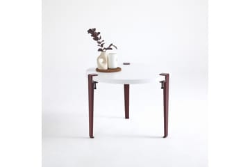 Soffbord Fregoia 60 cm Vit/Röd - Hanah Home - Möbler - Bord & matgrupp - Soffbord