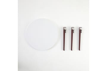 Soffbord Fregoia 60 cm Vit/Röd - Hanah Home - Möbler - Bord & matgrupp - Soffbord