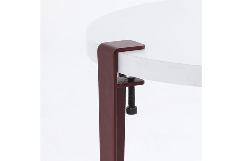 Soffbord Fregoia 60 cm Vit/Röd - Hanah Home - Möbler - Bord & matgrupp - Soffbord